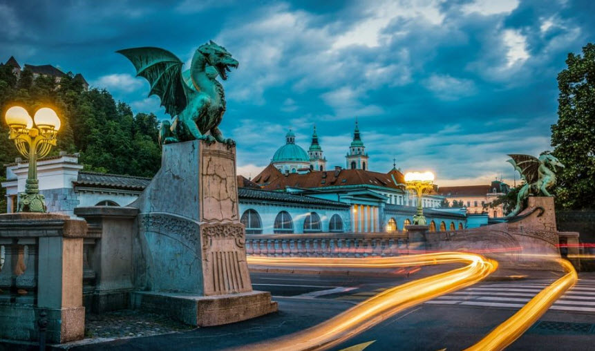 Dragon Bridge, Ljubljana, Slovenia